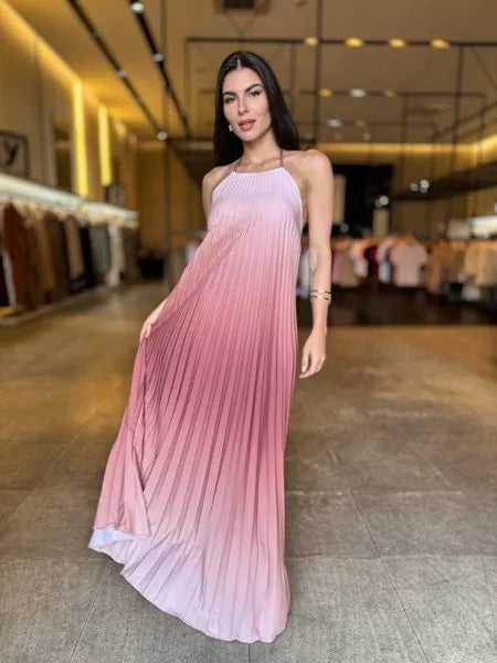 VESTIDO PLISSADO ANA JULIA
